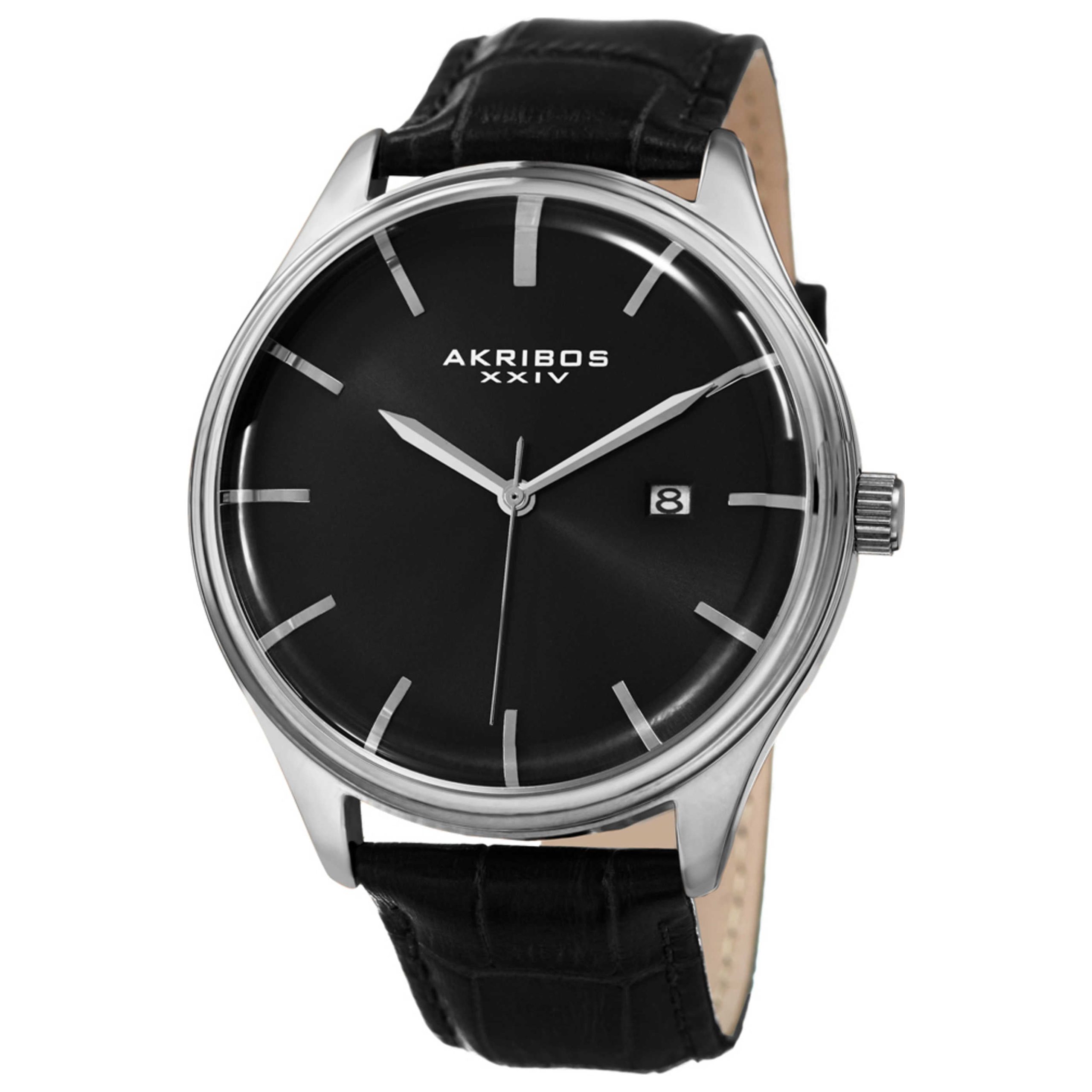Akribos Xxiv Classic Quartz Black Dial Men's Watch Akribos Xxiv Classic Quartz Black Dial Men's Watch | Buy Online in South Africa | Noak