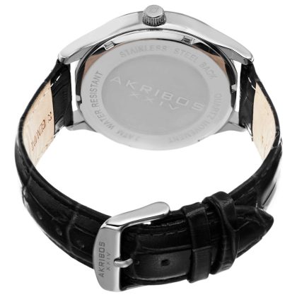 Akribos Xxiv Classic Quartz Black Dial Men's Watch | Buy Online in South Africa | Noak