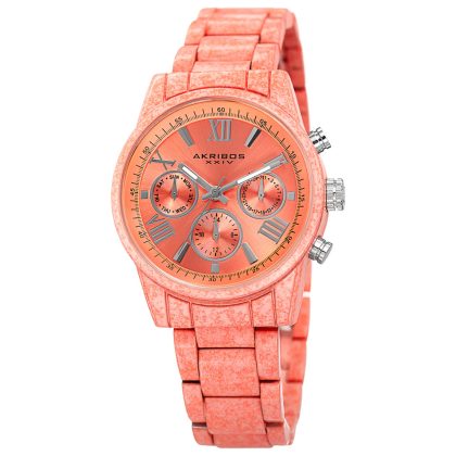 Akribos Xxiv Quartz Orange Dial Women's Watch | Buy Online in South Africa | Noak