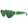 Bottega Veneta Women's Green Square Sunglasses | Buy Online in South Africa | Noak