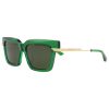 Bottega Veneta Women's Green Square Sunglasses | Buy Online in South Africa | Noak