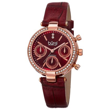 Burgi Classic Quartz Rose Gold Dial Women's Watch | Buy Online in South Africa | Noak