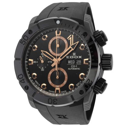 Edox CO-1 Automatic Black Dial Men's Watch | Buy Online in South Africa | Noak