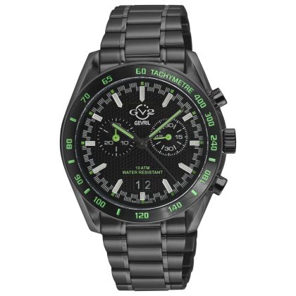 GV2 by Gevril Freccia Quartz Black Dial Men's Watch | Buy Online in South Africa | Noak