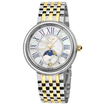 GV2 by Gevril Genoa Diamond Quartz White Mother-of-Pearl Dial Women's Watch | Buy Online in South Africa | Noak