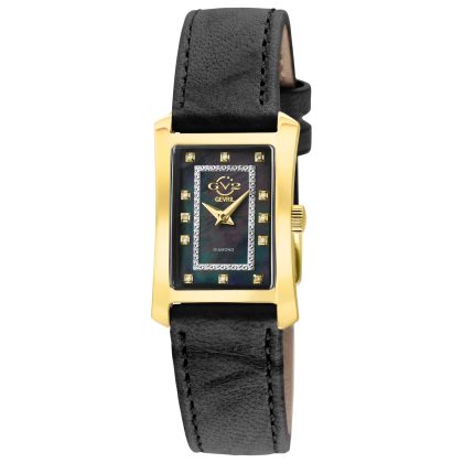 GV2 by Gevril Luino Diamond Quartz Black Mother-of-Pearl Dial Women's Watch | Buy Online in South Africa | Noak