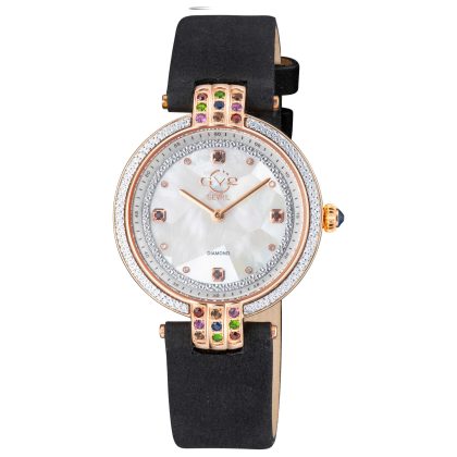 GV2 by Gevril Matera Diamond Quartz White Mother-of-Pearl Dial Women's Watch | Buy Online in South Africa | Noak