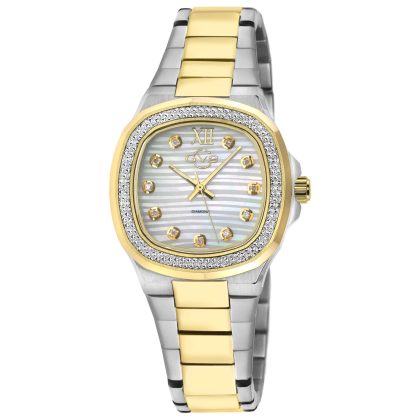 GV2 by Gevril Potente Diamond Quartz White Mother-of-Pearl Dial Women's Watch | Buy Online in South Africa | Noak