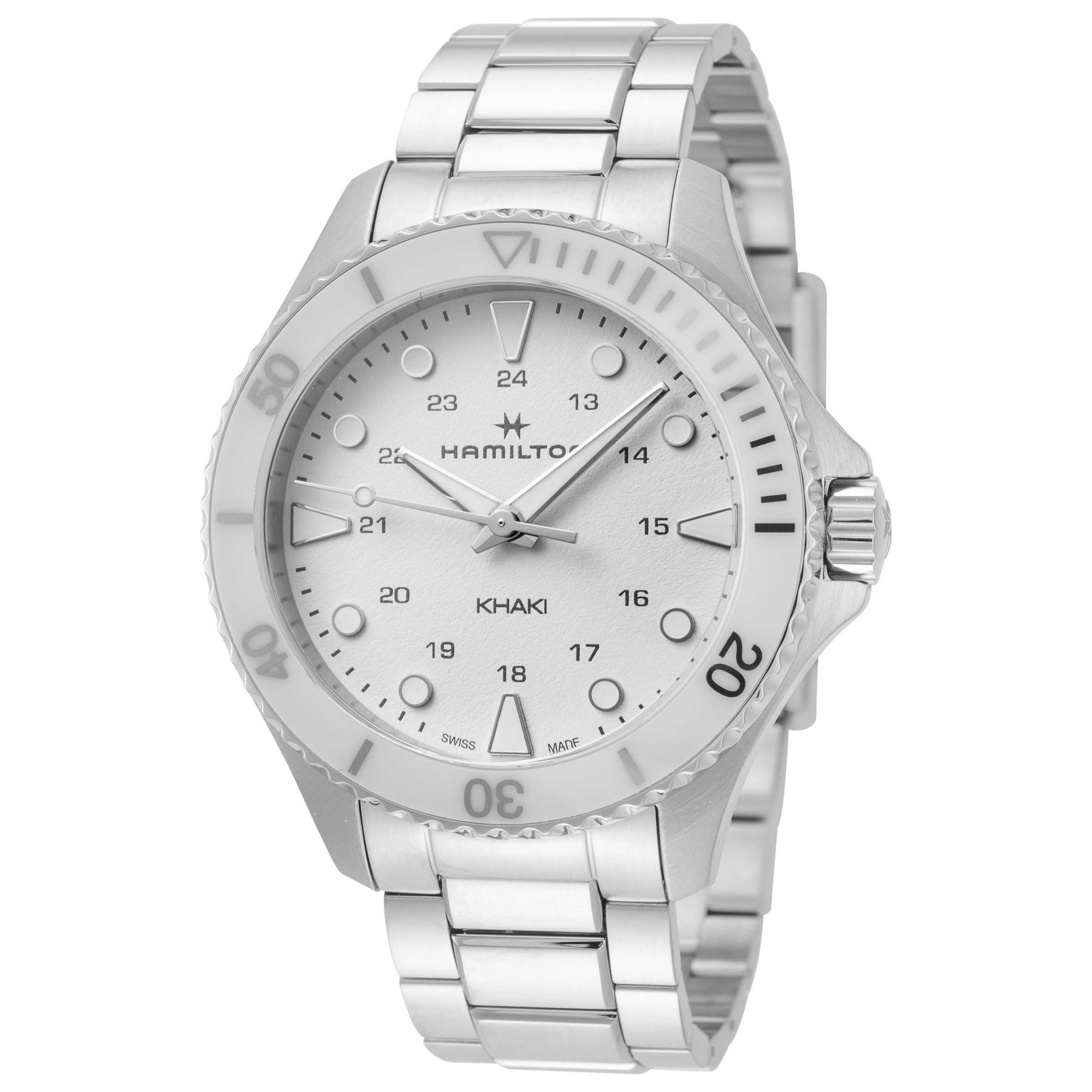 Hamilton Khaki Navy Quartz White Dial Unisex Watch Hamilton Khaki Navy Quartz White Dial Unisex Watch | Buy Online in South Africa | Noak