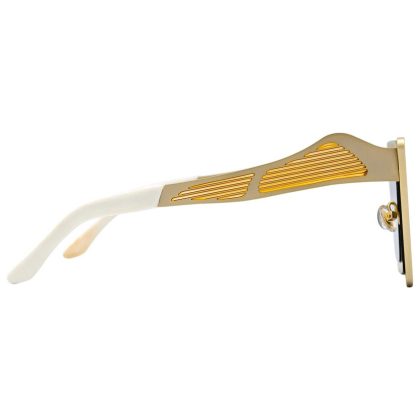 Irresistor Fluxus Men's White Geometric Sunglasses | Buy Online in South Africa | Noak