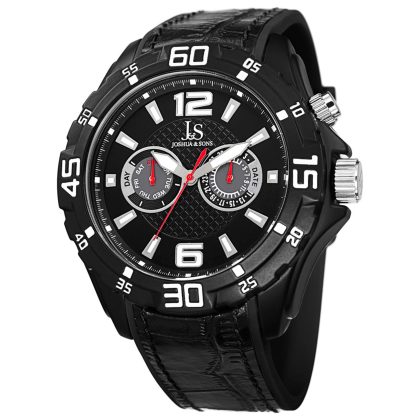 Joshua & Sons Quartz Black Dial Men's Watch | Buy Online in South Africa | Noak