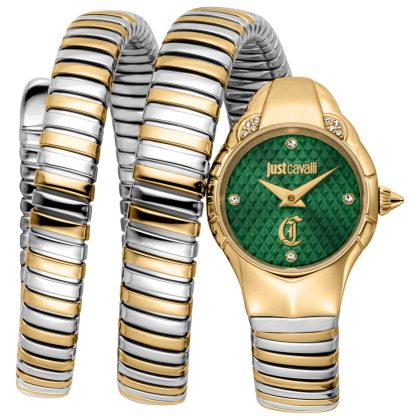 Just Cavalli Snake Quartz Dark Green Dial Women's Watch | Buy Online in South Africa | Noak