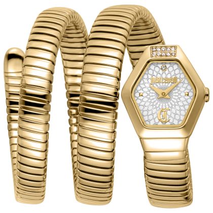 Just Cavalli Snake Quartz Silver Dial Women's Watch | Buy Online in South Africa | Noak