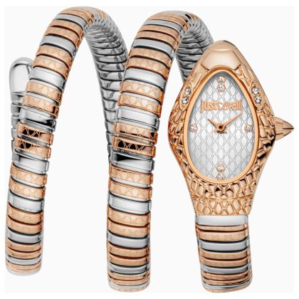 Just Cavalli Snake Quartz Silver Dial Women's Watch | Buy Online in South Africa | Noak