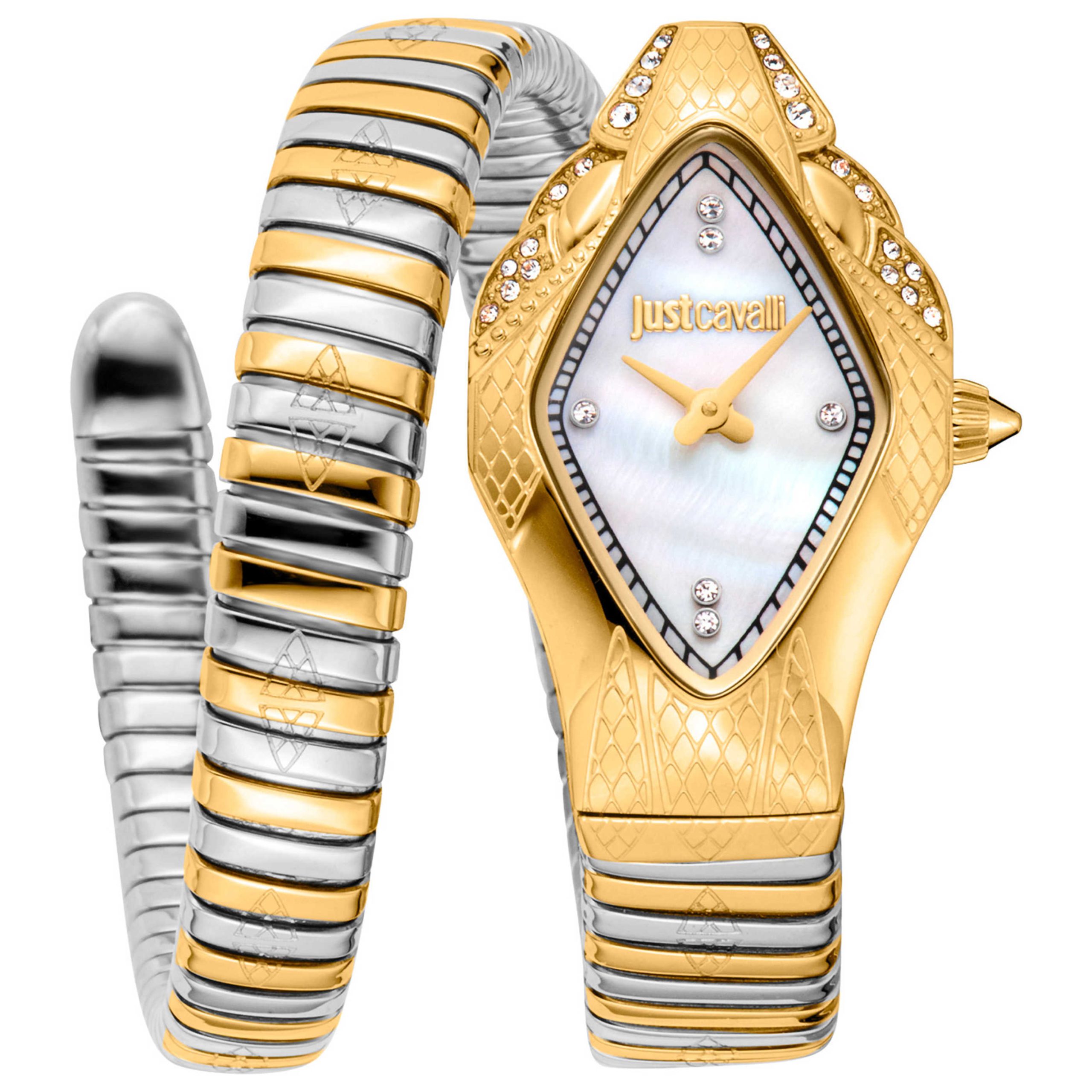 Just Cavalli Snake Quartz White Mother-of-Pearl Dial Women's Watch Just Cavalli Snake Quartz White Mother-of-Pearl Dial Women's Watch | Buy Online in South Africa | Noak