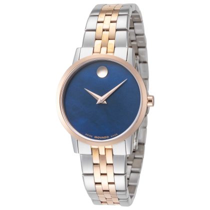 Movado Museum Quartz Blue Mother-of-Pearl Dial Women's Watch | Buy Online in South Africa | Noak