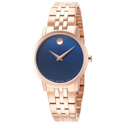 Movado Museum Quartz Blue Mother-of-Pearl Dial Women's Watch | Buy Online in South Africa | Noak