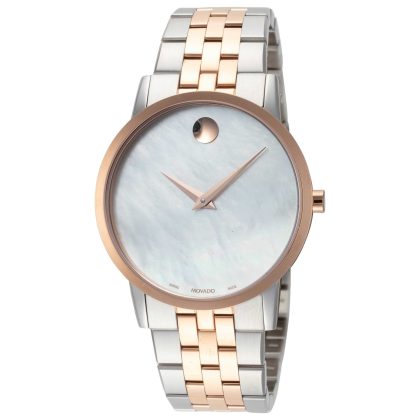 Movado Museum Quartz White Mother-of-Pearl Dial Women's Watch | Buy Online in South Africa | Noak