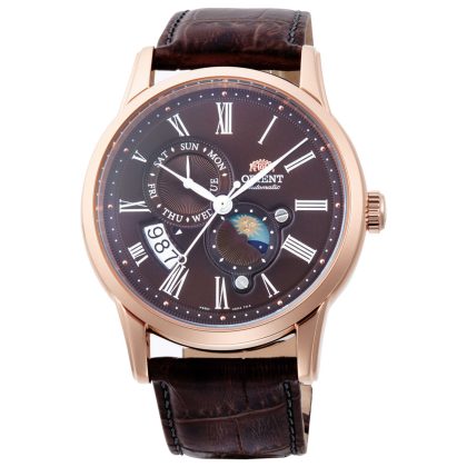 Orient Classic Sun & Moon Automatic Brown Dial Men's Watch | Buy Online in South Africa | Noak