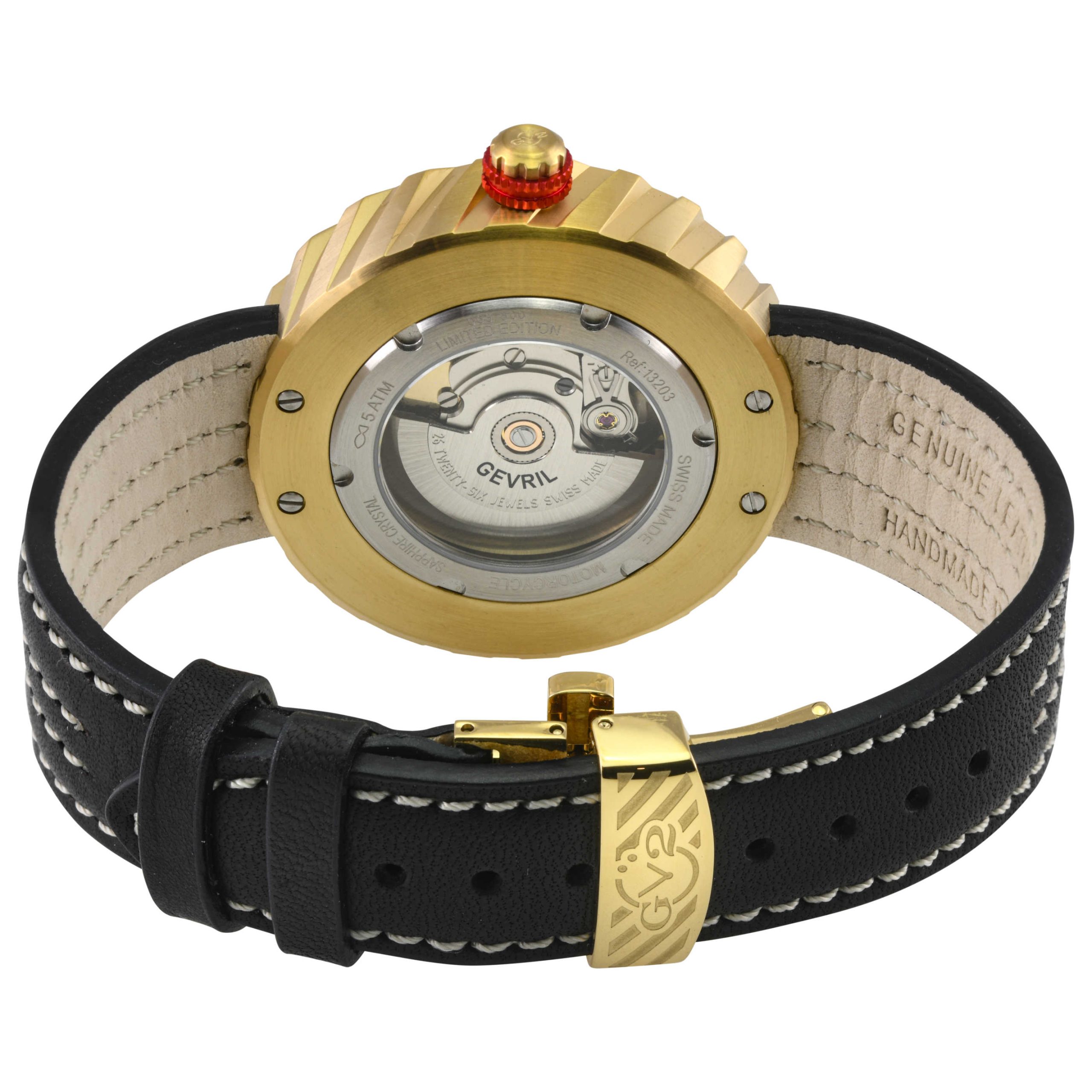 GV2 by Gevril Motorcycle Automatic Black Dial Men's Watch GV2 by Gevril Motorcycle Automatic Black Dial Men's Watch | Buy Online in South Africa | Noak