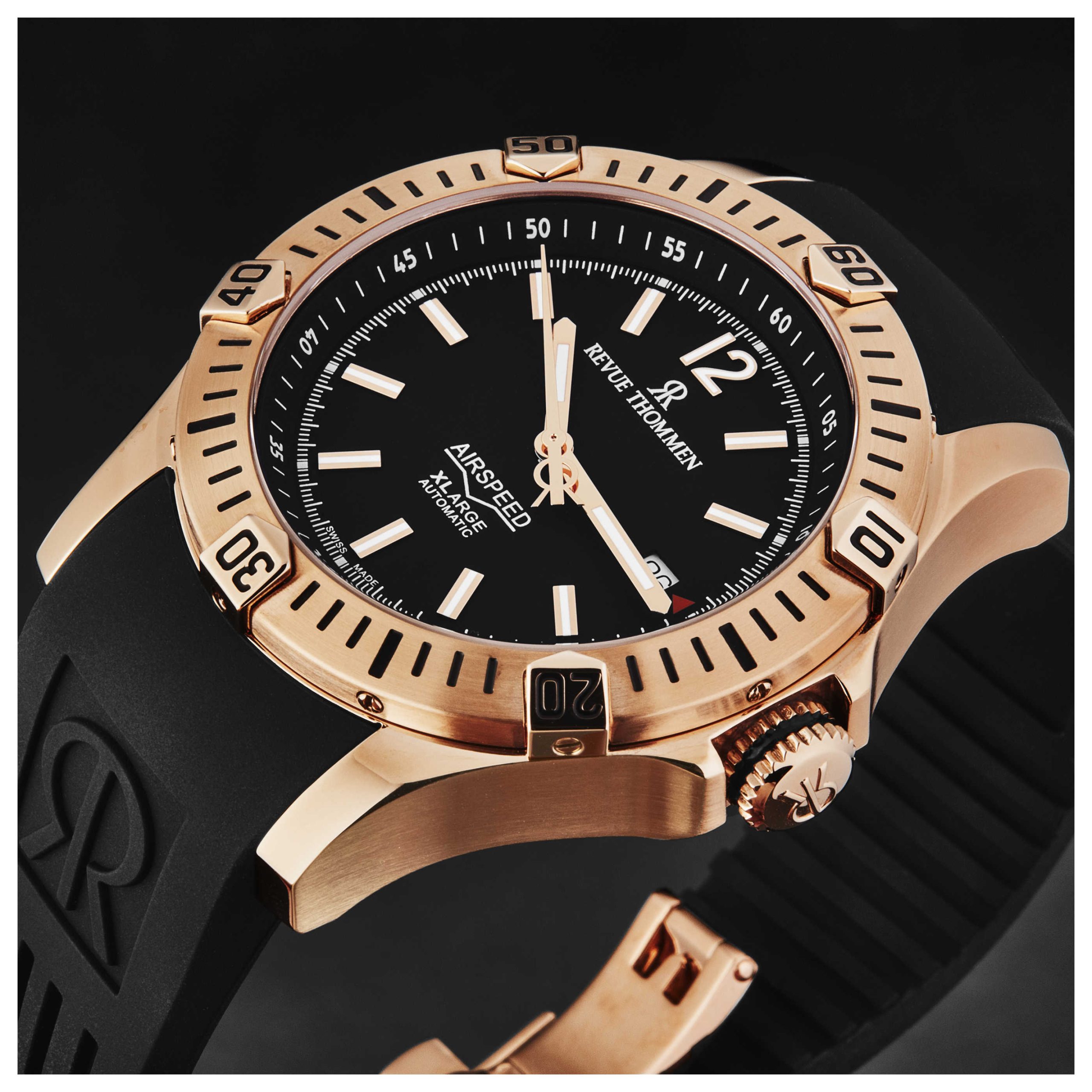 Revue Thommen Air Speed Automatic Black Dial Men's Watch Revue Thommen Air Speed Automatic Black Dial Men's Watch | Buy Online in South Africa | Noak