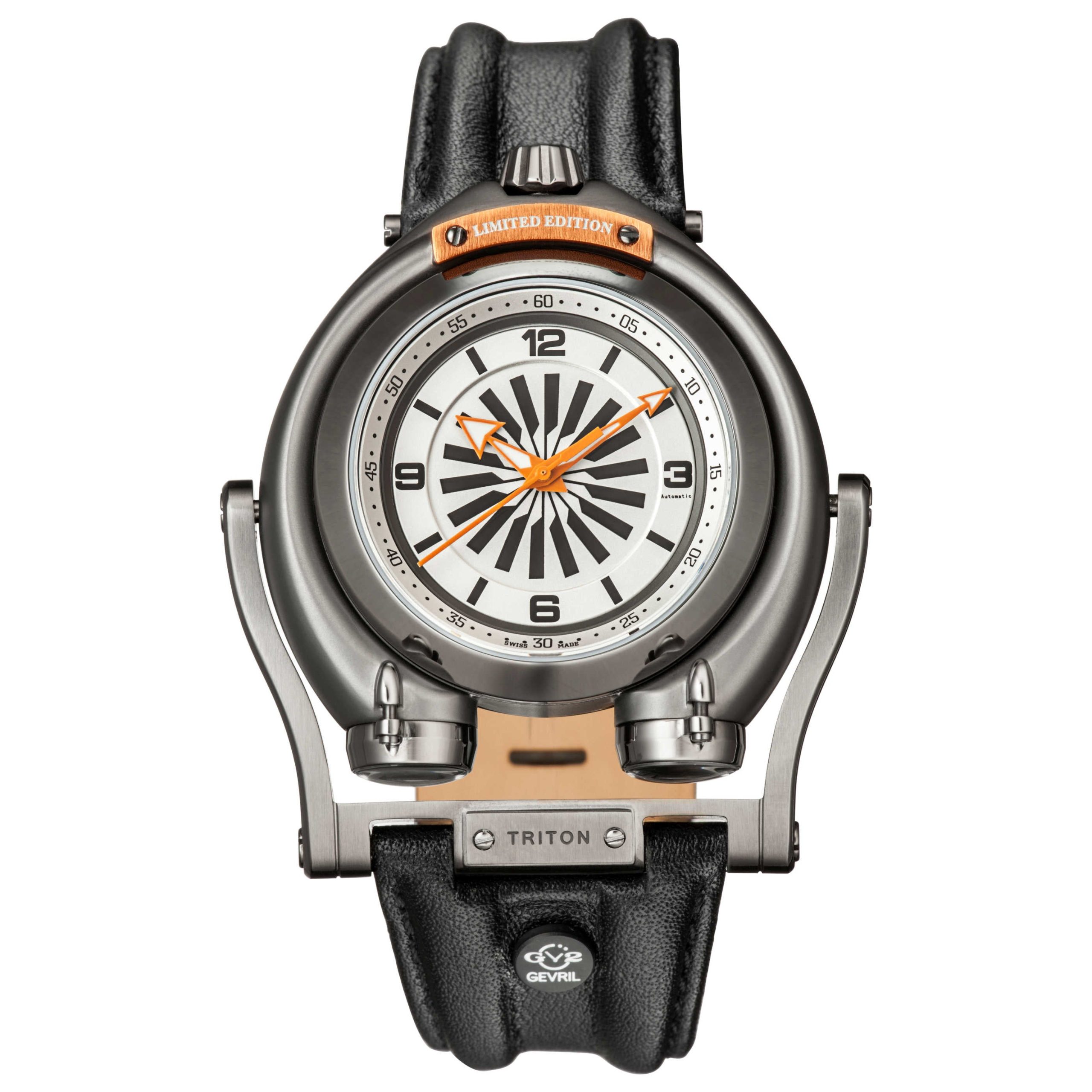 GV2 by Gevril Triton Automatic White and Orange Dial Men's Watch GV2 by Gevril Triton Automatic White and Orange Dial Men's Watch | Buy Online in South Africa | Noak