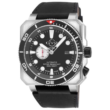 GV2 by Gevril XO Submarine Automatic Black Dial Men's Watch | Buy Online in South Africa | Noak