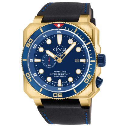 GV2 by Gevril XO Submarine Automatic Blue Dial Men's Watch | Buy Online in South Africa | Noak