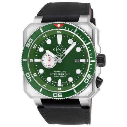 GV2 by Gevril XO Submarine Automatic Green Dial Men's Watch | Buy Online in South Africa | Noak