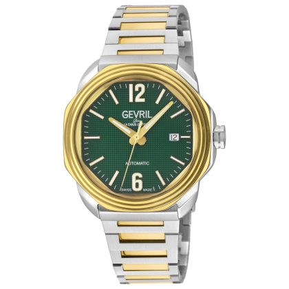 Gevril Roosevelt Automatic Green Dial Men's Watch | Buy Online in South Africa | Noak