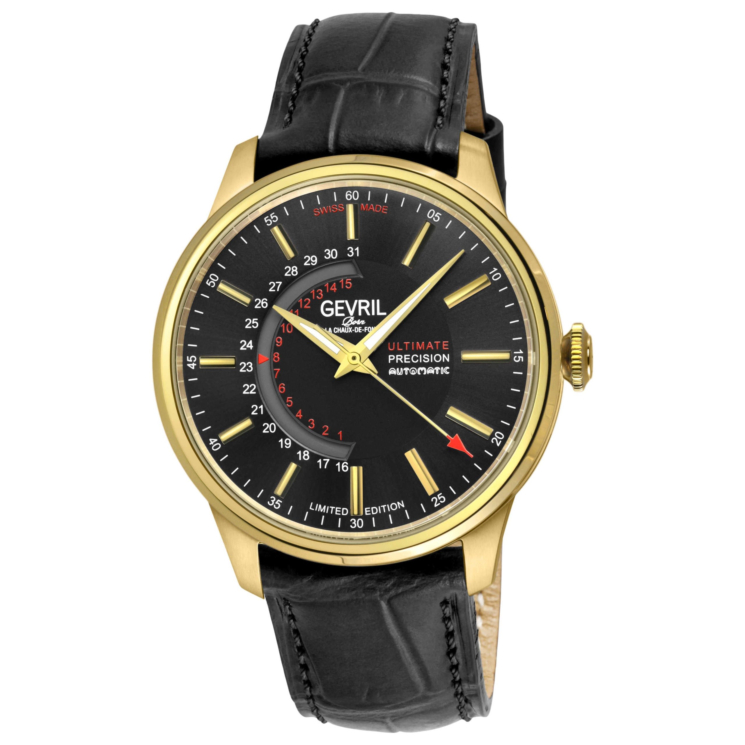Gevril Guggenheim Automatic Black Dial Men's Watch Gevril Guggenheim Automatic Black Dial Men's Watch | Buy Online in South Africa | Noak