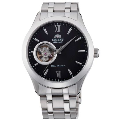 Orient Contemporary Open Heart Automatic Black Dial Men's Watch | Buy Online in South Africa | Noak