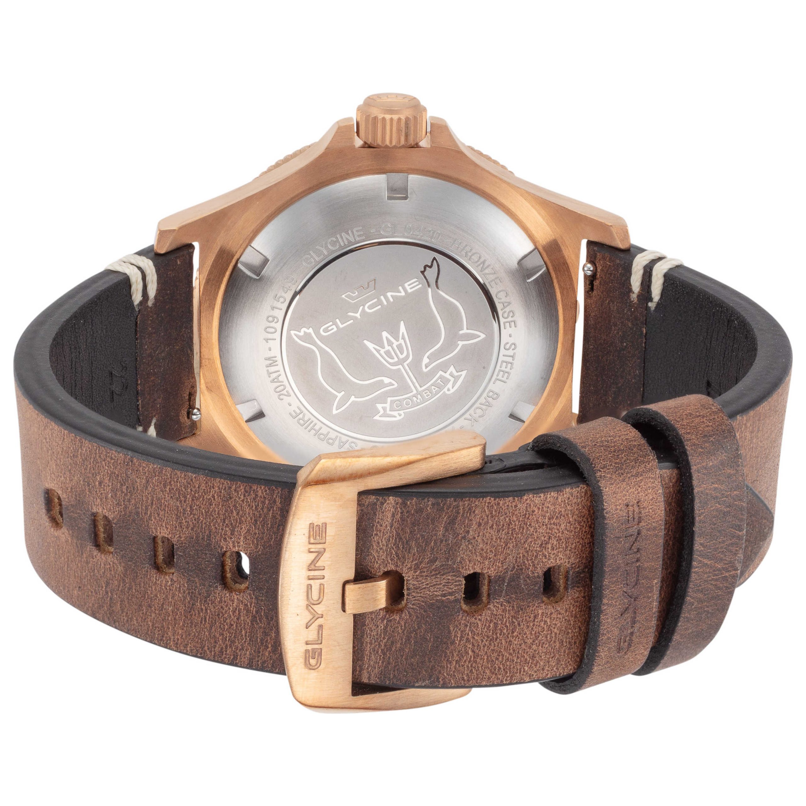 Glycine Combat Sub Bronze Vintage Automatic Brown Dial Men's Watch Glycine Combat Sub Bronze Vintage Automatic Brown Dial Men's Watch | Buy Online in South Africa | Noak