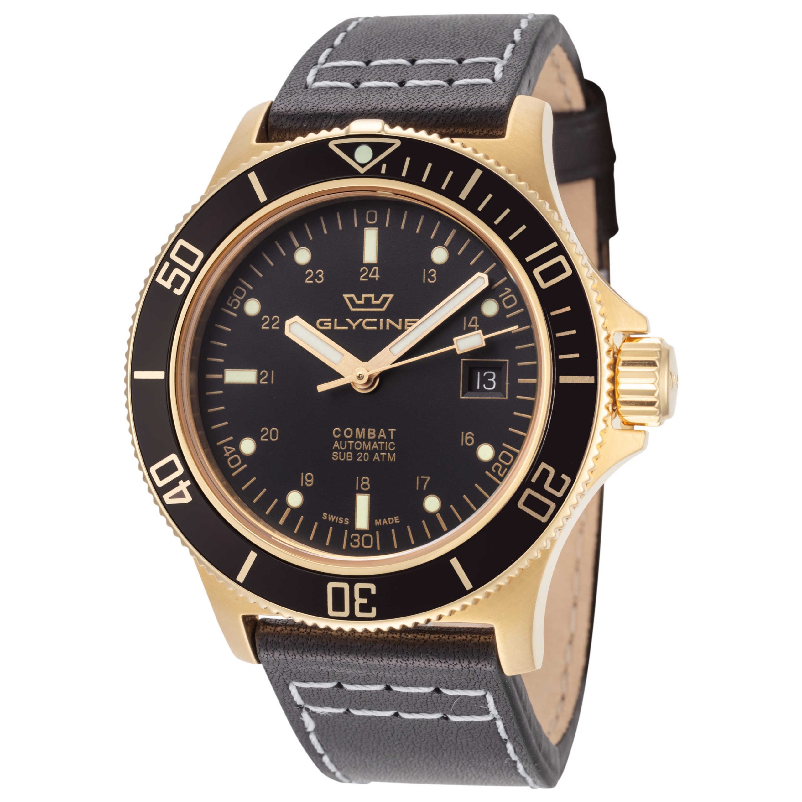Glycine Combat Sub Automatic Black Dial Men's Watch Glycine Combat Sub Automatic Black Dial Men's Watch | Buy Online in South Africa | Noak