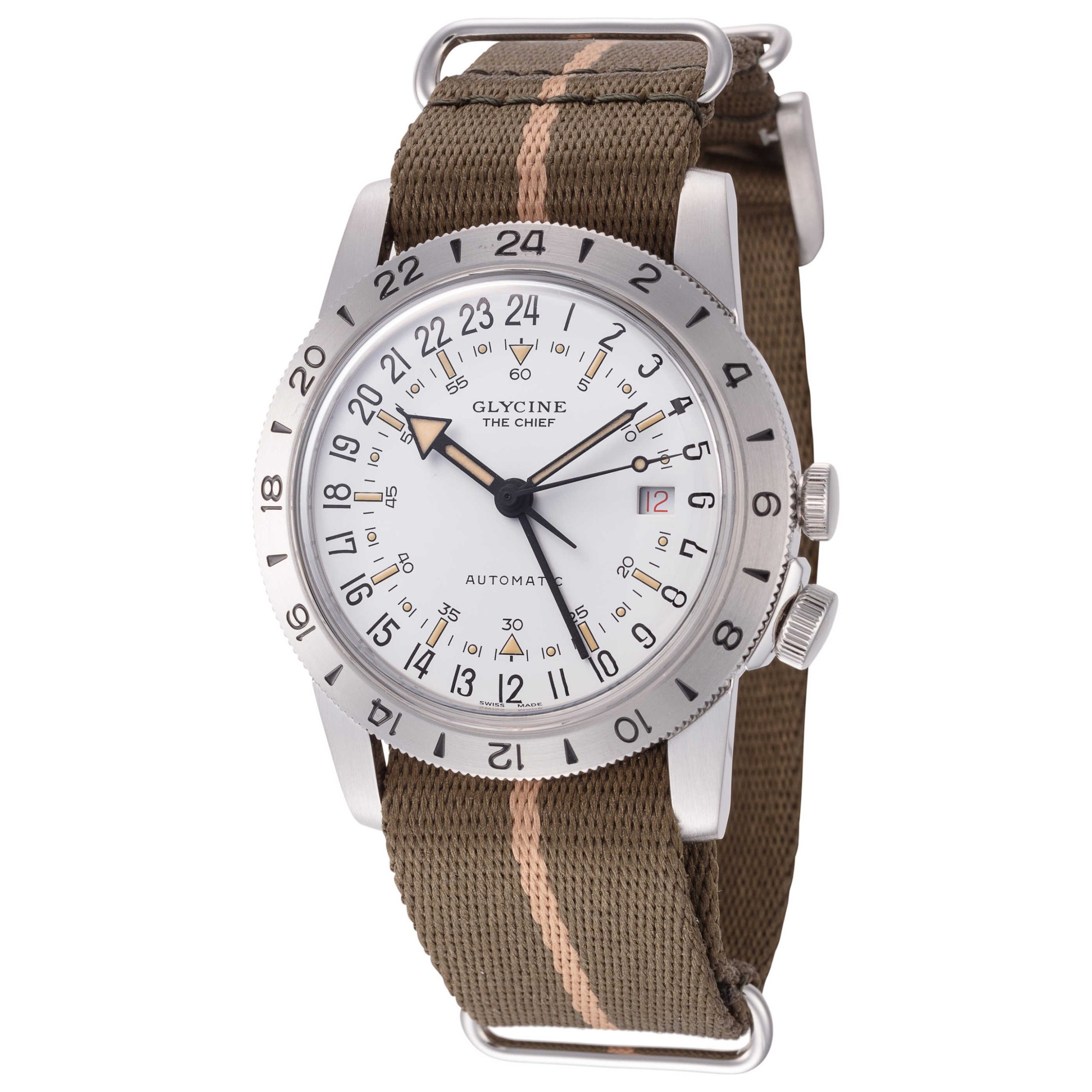 Glycine Airman The Chief GMT Automatic White Dial Men's Watch Glycine Airman The Chief GMT Automatic White Dial Men's Watch | Buy Online in South Africa | Noak