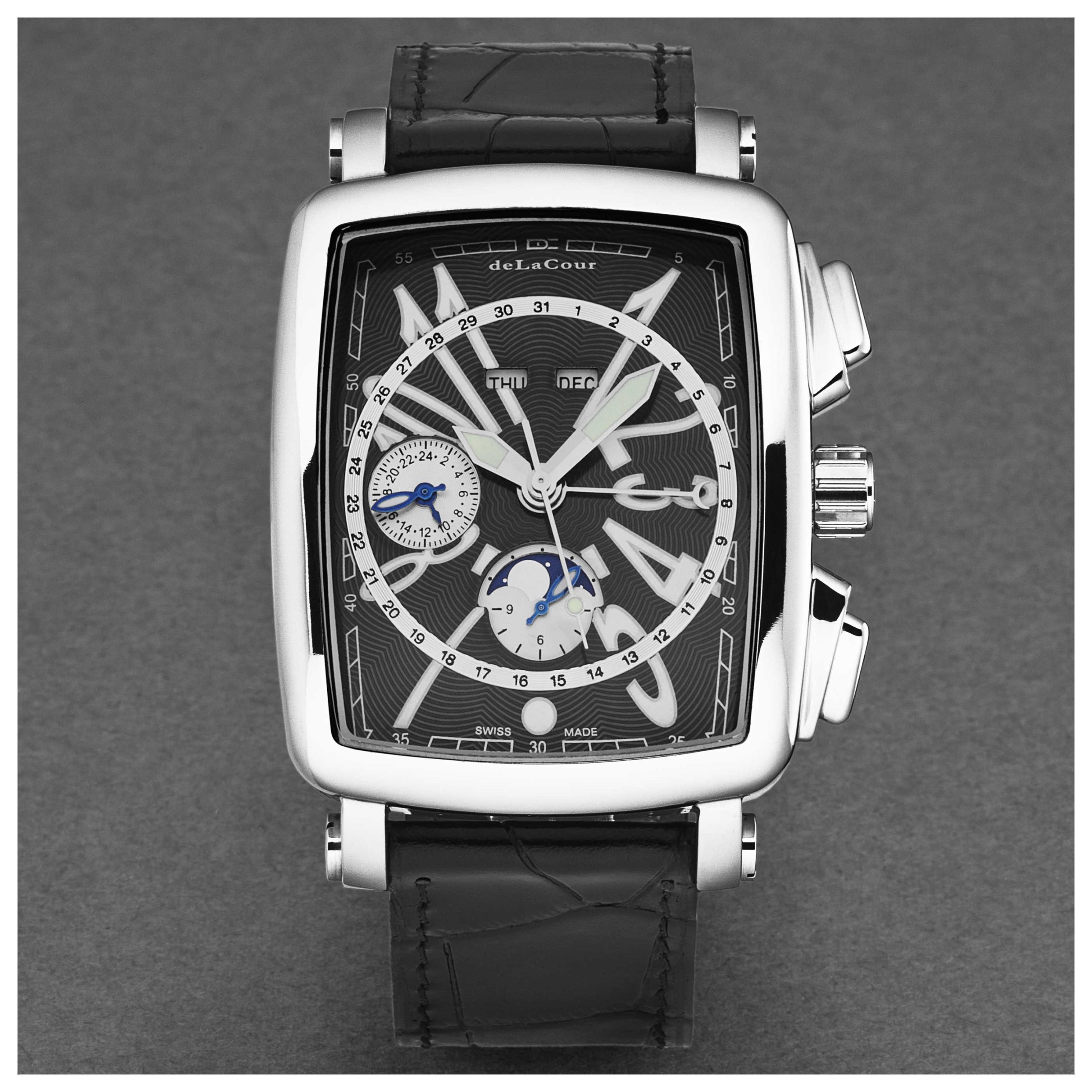 DeLaCour ViaLarga Automatic Black Dial Men's Watch DeLaCour ViaLarga Automatic Black Dial Men's Watch | Buy Online in South Africa | Noak