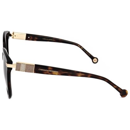 Carolina Herrera Women's Brown Round Sunglasses | Buy Online in South Africa | Noak