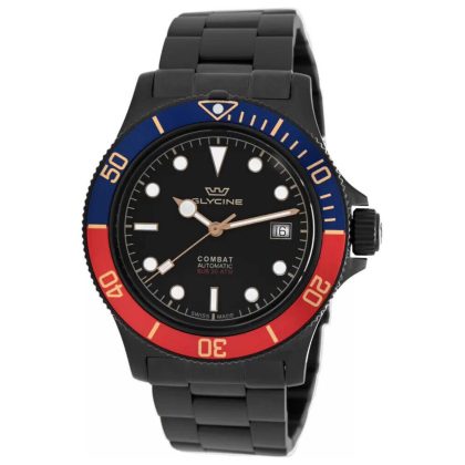 Glycine Combat Sub Sport Automatic Black Dial Men's Watch | Buy Online in South Africa | Noak