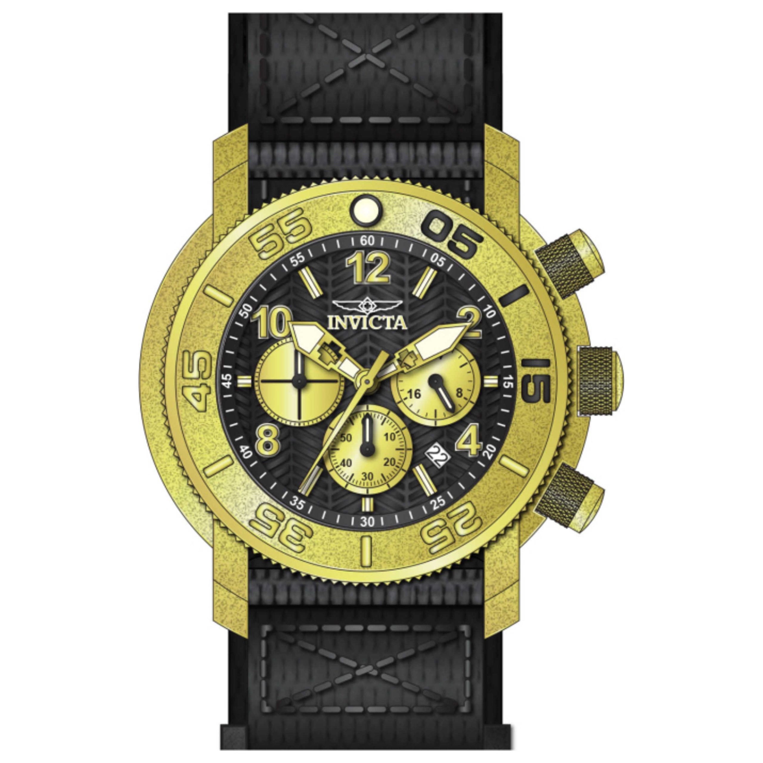 Invicta Coalition Forces Quartz Black and Gold Dial Men's Watch Invicta Coalition Forces Quartz Black and Gold Dial Men's Watch | Buy Online in South Africa | Noak