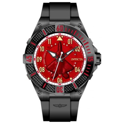 Invicta Aviator 50mm Red Dial Men's Quartz Watch | Buy Online in South Africa | Noak