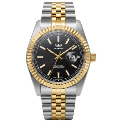 Richelieu Classic 38mm Black Dial Unisex Automatic Watch | Buy Online in South Africa | Noak