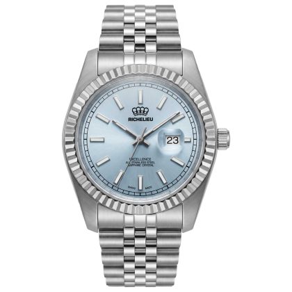 Richelieu Classic 38mm Light Blue Dial Unisex Automatic Watch | Buy Online in South Africa | Noak